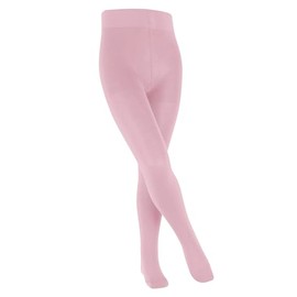 FALKE Unisex Kids Family K Ti Sustainable Cotton Plain 1 Pair Tights, Pink Thulit 8663, 6-8.5