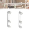 End Cap Replacement Compatible with Rubbermaid FreeSlide Protector, Durable Plastic