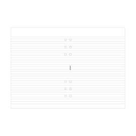 Filofax A5 Ruled White Note Pad (B342210)