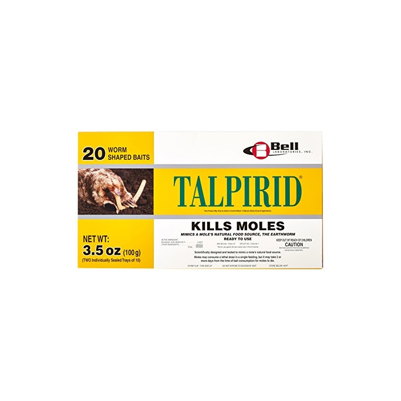 Bell Laboratories Talpirid 7150 Mole Bait Worms, 20 Count