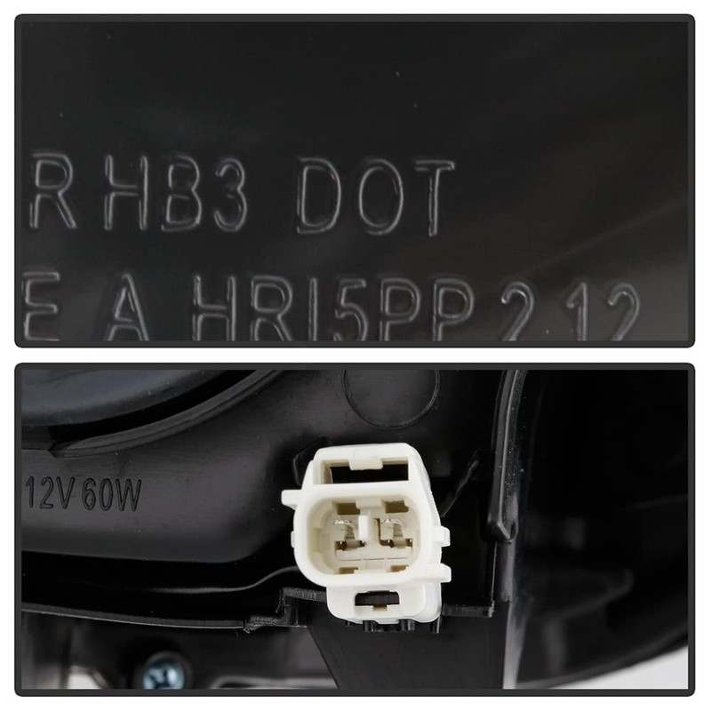 ACANII - For 2014-2020 Toyota 4Runner Halogen Black Projector Headlights