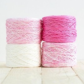 Revolution Fibers Baby Bloom Gradient Blanket Kit | 4 Balls of Gradient Yarn, 50% Cotton and 50% Viscose | Pattern Included for Knitting