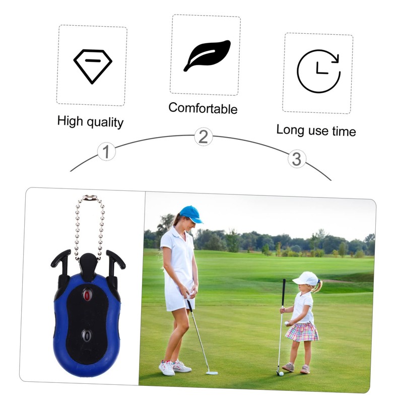 BESPORTBLE Golf Shot Score Counter Mini Tally Keeper Plastic Keychain
