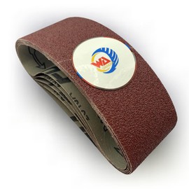 WA 5PCS - 3" x 21" Sanding Belt, 80# Aluminum Oxide for Belt Sander Metal Fabrication, Woodworking (3Inch, GRIT 80)