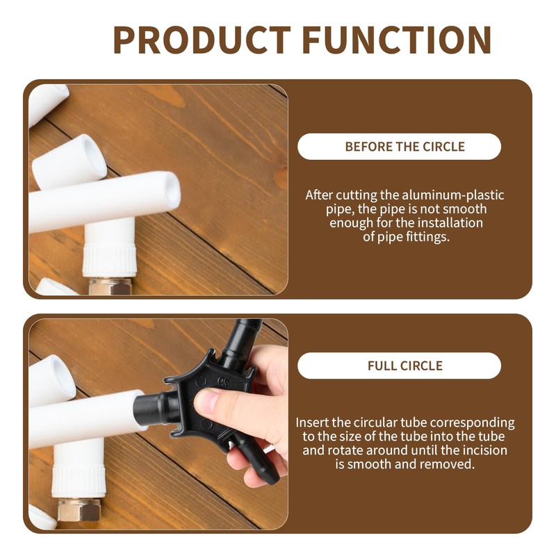Multifunctional Calibration and Deburring Tool, Multilayer Tube Calibrator Key, Durable