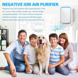 6 Pack Plug In Air Purifier,Negative Air Ionizers for Home Use,Filterless Mobile Air Ionizer,Quiet Operation Air Freshener for Home,Kitchen,Office,Portable Mini Air Cleaner for Odor,Smoke,Dust,Pets
