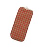 Spectacles Case in a Plaid Reversible Design.