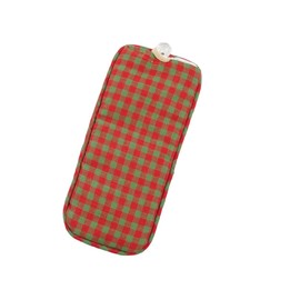 Spectacles Case in a Plaid Reversible Design.