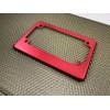 BestLicensePlateFrame Anodized Aluminum Motorcycle License Plate Frame - Red