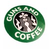 High Quality Tactical Guns and Coffee Morale Military Starbucks decal Sticker