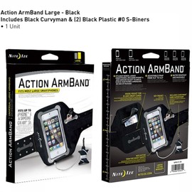 Nite Ize Action ArmBand - Adjustable Smartphone Holder For Hitting The Gym, Running, + Biking