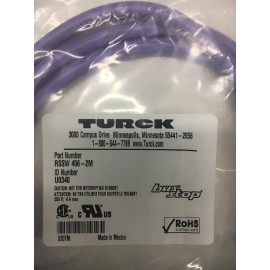 Turck Profibus Stop Bus 2M Cable Connector #RSSW 456-2M  ID# U0340