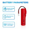 AMZZN 2PCS 3.7V 3000mAh Li-ion Battery with Molex Plug and