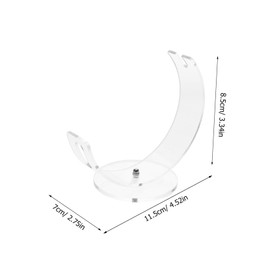 Mikinona Multi-functional Scissor Stand Durable Acrylic Hairdressing Scissor Rack with Non-slip Base for Organized Barber Tools Compact Easy to Use Holder for Salons and Home Use