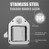 2-Pack Truck Tool Box Latch, Stainless Steel Trailer Toolbox Handle
