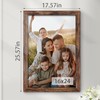Fisnish 16x24 Picture Frame, Classic Brown 16 x 24 Poster