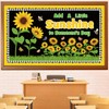 Spring Sunflower Bulletin Board Decorations Set, Spring Flowers Classroom Decoration