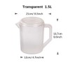 HERF Jarra de agua de plástico de policarbonato, 1,5 L,
