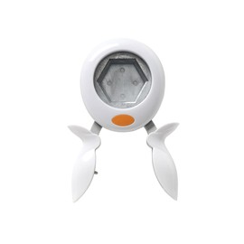Fiskars Squeeze Punch XL - Hexagon, 5 cm, For Left- and Right-handed use, Steel/Plastic, White/Orange, XL, 1015763