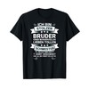T-Shirt with German Text "Ich bin stolzer Bruder einer wundervollen