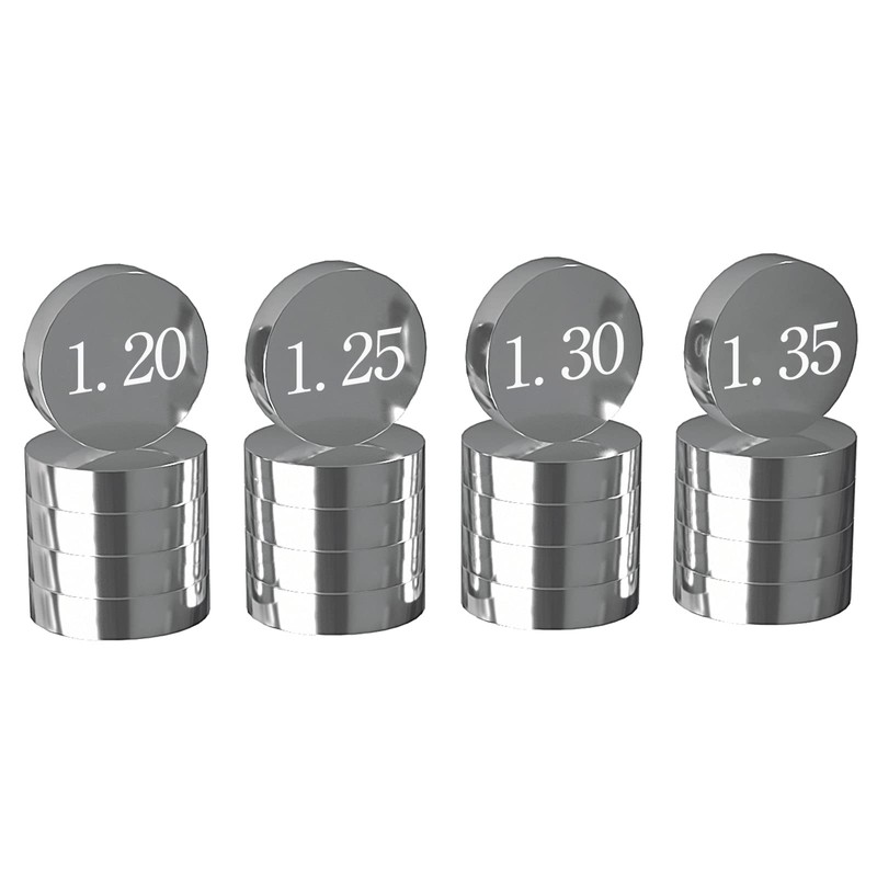 AHL 7.48 mm, 141 pieces, 3 per thickness, 1.20 mm-3.50
