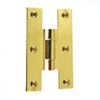 Renovators Supply Manufacturing 3 In Brass H Cabinet Hinge 1/4