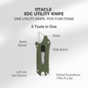 OKNIFE Otacle EDC Retractable Utility Knife, Box Opener Razor Knife,