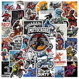 50 Pcs Vintage Motorcycle Brand Girl Adult Vinyl Waterproof Stickers for Water bottle Laptop Phone Helmet Skateboard Card Bike Luggae Suitcase (motorcycle)
