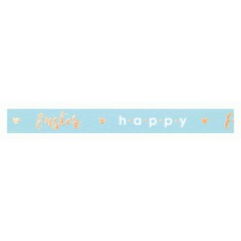 folia 26129 Washi Tape Made of Rice Paper Hotfoil Rose Gold Easter 1 Roll Approx. 5 m x 15 mm Ideal for Decorating and Decorating
