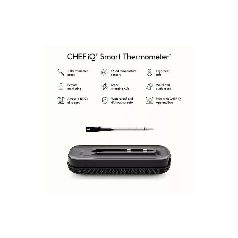 CHEF iQ Smart Wireless Meat Thermometer with Ultra-Thin Probe Unlimited