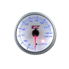 Autogauge (Auto Gauge) 52 φ SM White Face Voltage Meter, The Warning Function