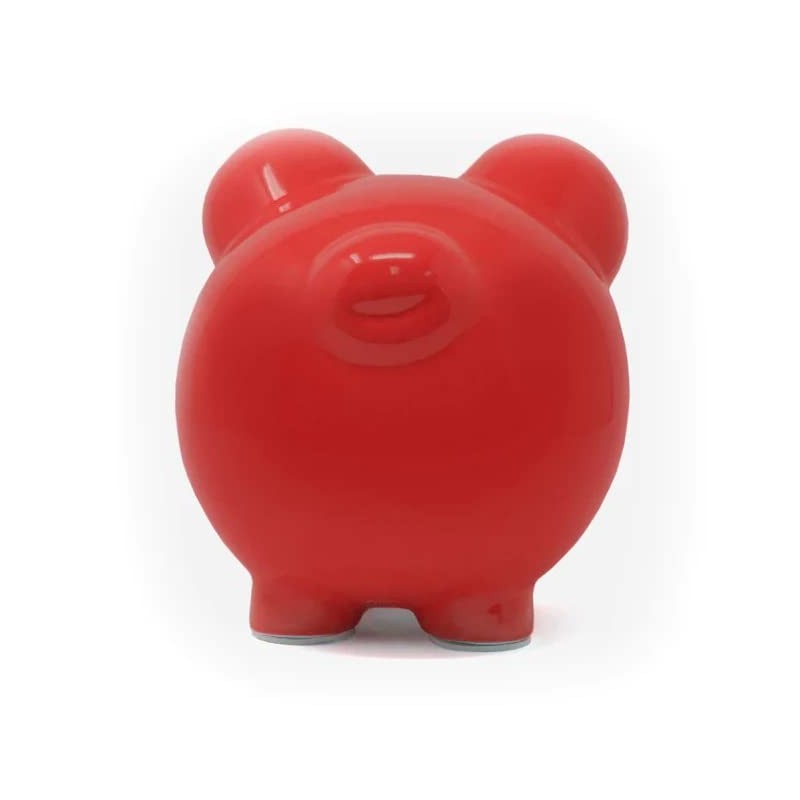 Child to Cherish Ceramic Piggy Bank, Red