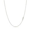 MONVAU 14K Real White Gold Box Link Chain 0.95mm Dainty