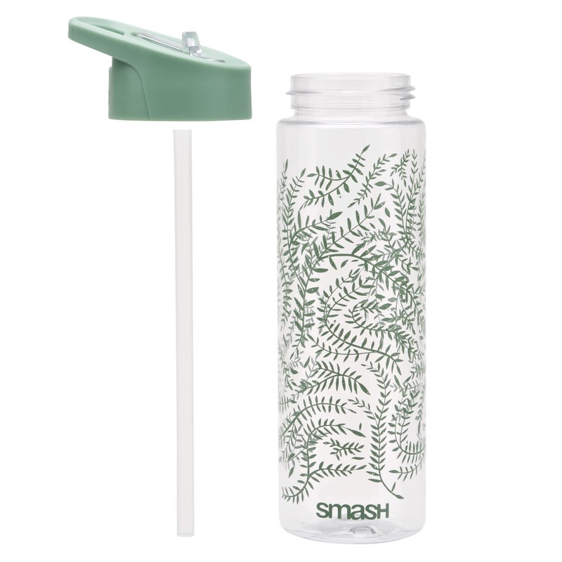 Smash Sipper Water Bottle with Straw 700m Laurel,Green