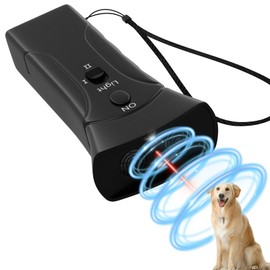 Barkshield Anti Barking Device for Dogs - 3-In-1 Dog Barking Deterrent Devices with LED Flash - 30FT Handheld Stop Dog Barking - Ultrasonic Bark Stopper for Dogs Anti Bark Training Tool No Barking