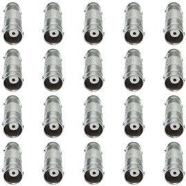 tunghey 20Pack BNC Female to BNC Female CCTV Security Camera Adapter Coupler Straight Extender Connector