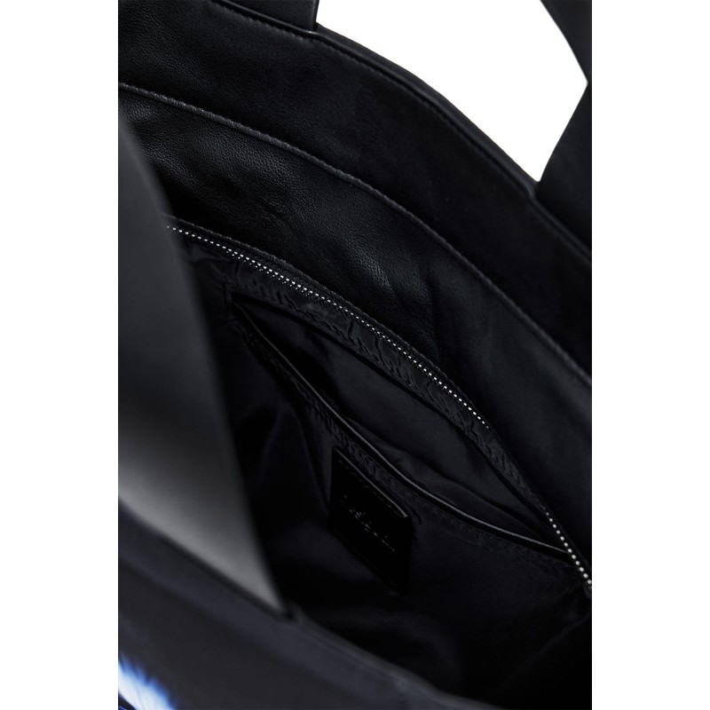 Desigual Women's Accessories Nylon Shopping Bag, Black, black