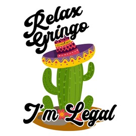 (3pcs) Relax Gringo I'm Legal Sticker for Men Women, Funny Gag Gift, Hardhat Sticker, Toolbox Helmet Funny Sticker, Blue Collar Sticker, Co-Workers Sticker(3in)