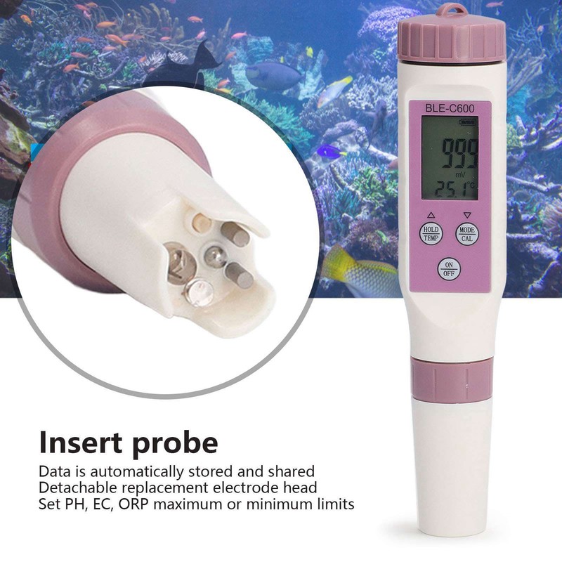 7 in 1 Bluetooth Water Quality Tester Automatically Save Data