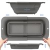 ROTTOGOON 7Qt Collapsible Colander Strainer, Expandable Over the Sink Colander,
