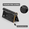 YAGU 3 Pack 4'' Door Hinges Brushed Black 4 x