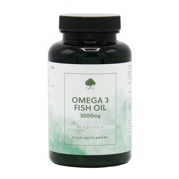 G&G Vitamins Omega 3 Fish Oil | 3000mg of Fish