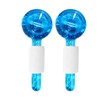 2PCS Globes Facial Roller Cold Hot Skin Massager Crystal Glass