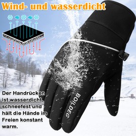 Boildeg Cycling Gloves - Non-Slip and Shock-Absorbing Mountain Bike Gloves - Bright Colour - Unisex, for Men and Women, black, m