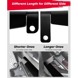 KEMIMOTO 1 Pair Motorcycle Handguards Coffin Cut Hand Shields Compatible with 2006-2023 2024 2025 Touring Models Street Glide Road King Electra Glide Heritage Classic with Cable Clutch