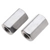 YINETTECH 10pcs Bolt Connector Set, Thread Straight Extension Hex Nut