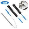RedTagTown 3 PCS Drain Pipe Cleaning Brush Set – Flexible