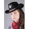Childrens Western Sheriff Black Cowboy Hat