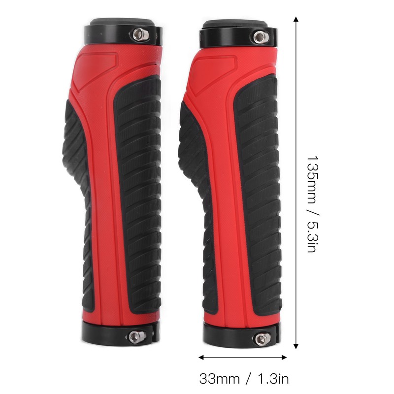 Bicycle Grips Ergonomic NonSlip Locking Comfortable Professional Mountain Bike Handlebars(Black