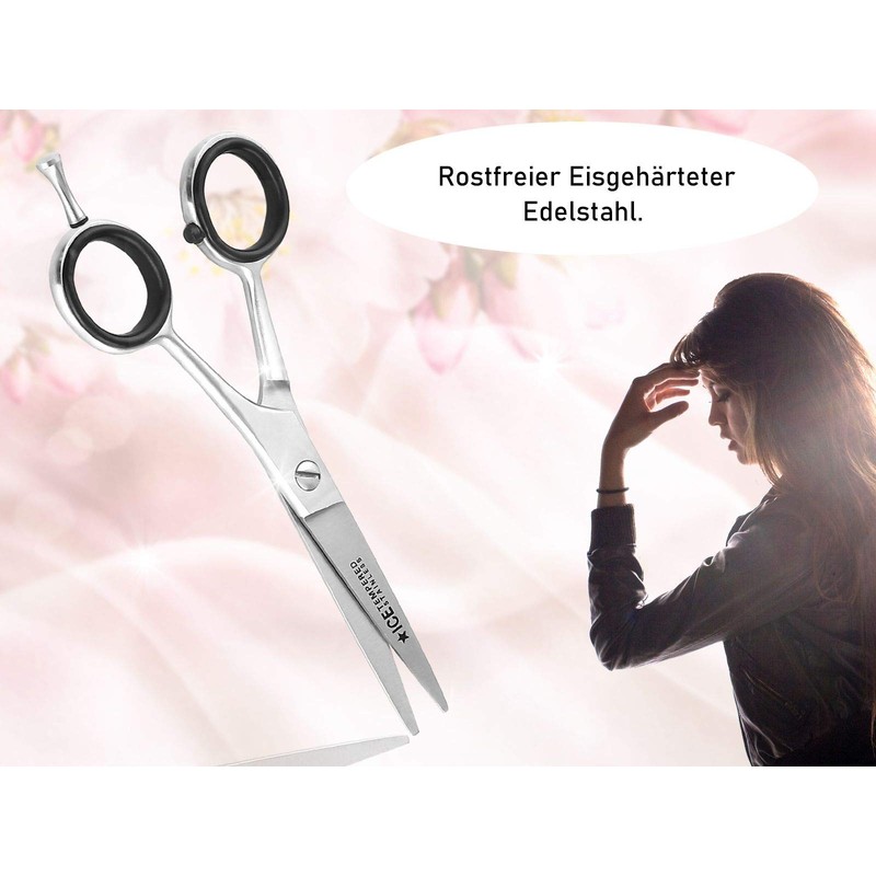 InstrumenteNrw Deutschland ICE-Tempered Hair Scissors with Micro-Serration on One Side